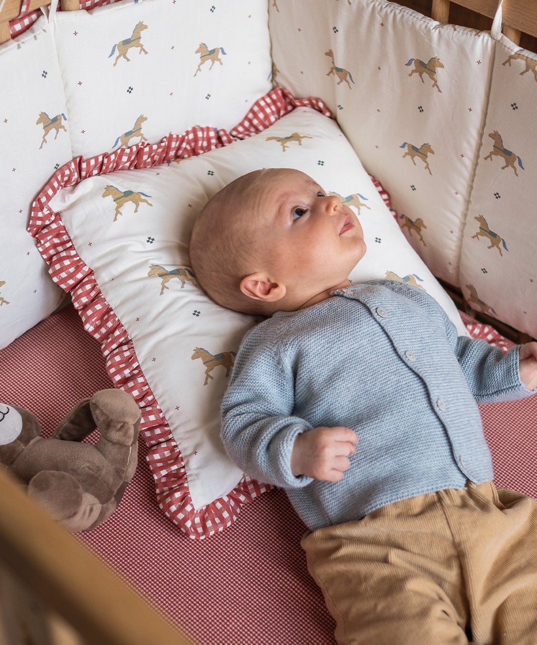 Crib bumper Horse