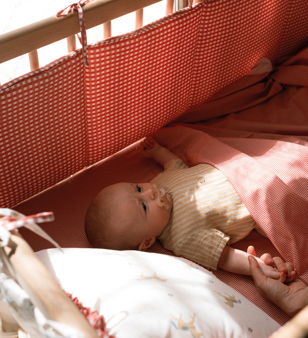 Protector cuna Red Gingham