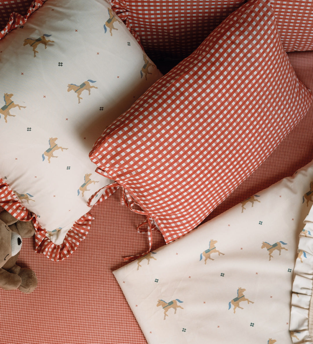 Bajera cuna 60x120 Mini Red Gingham