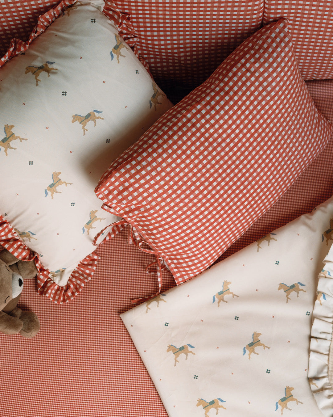 Bajera cuna 60x120 Mini Red Gingham