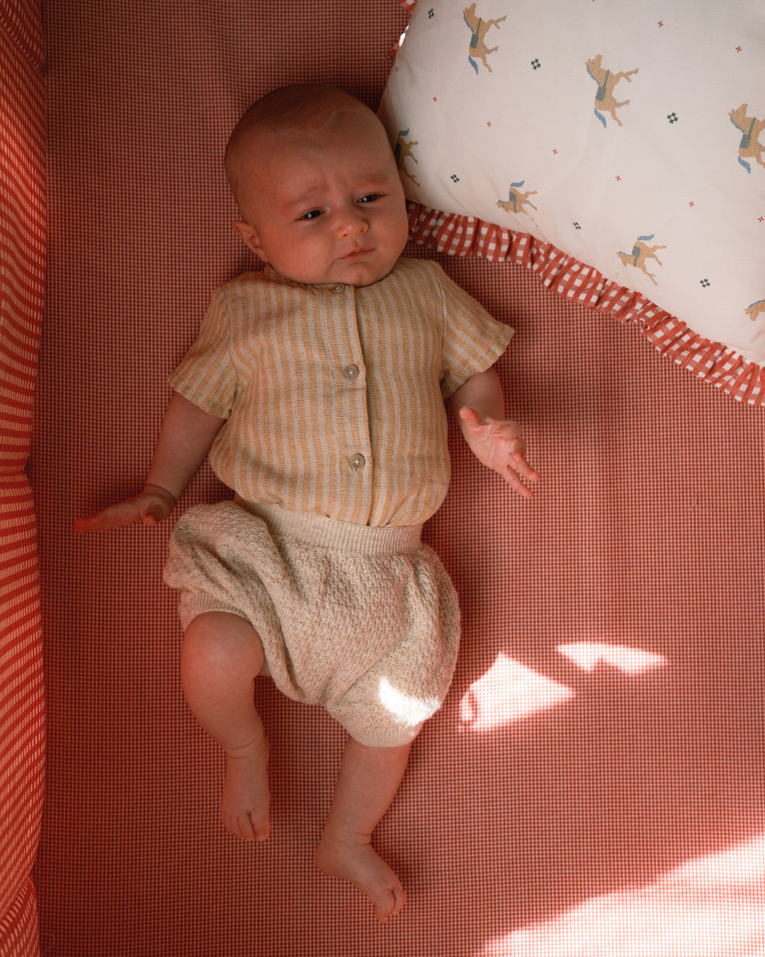 Bajera cuna 60x120 Mini Red Gingham