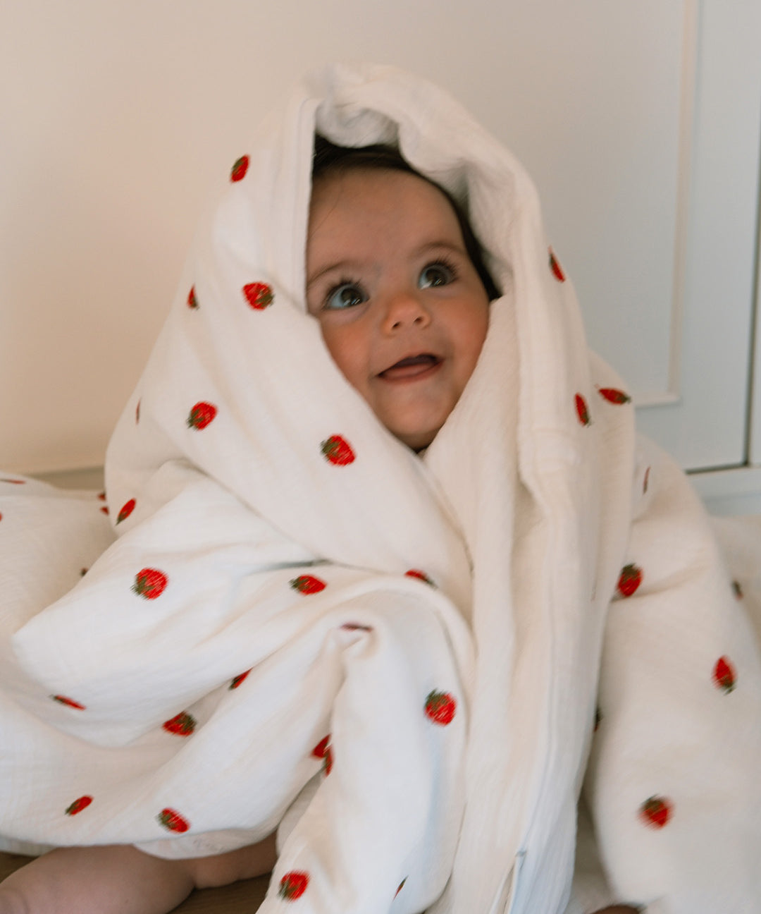 Crib Duvet cover Strawberry