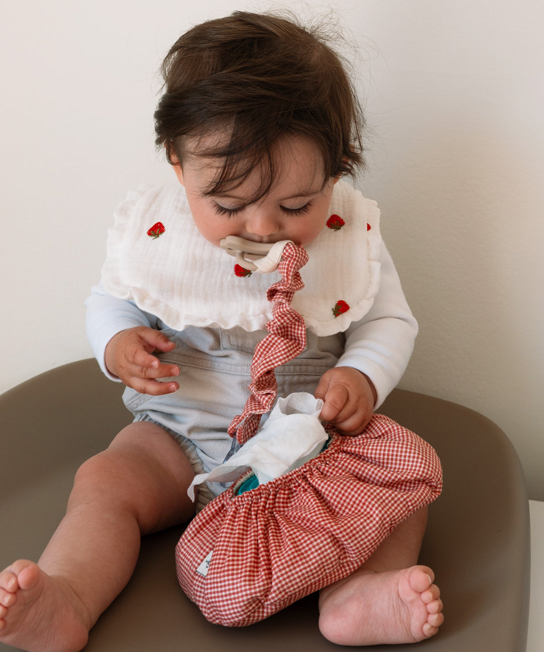Funda toallitas Mini Red Gingham